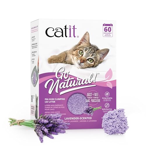 Catit Go Natural klumpende aus Erbsenhülsen Lavendelduft 2x 2.8kg 5.6Kg