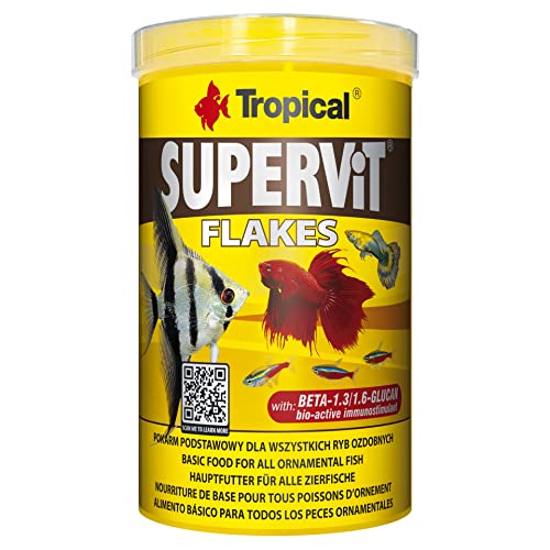  Supervit Premium Hauptfutter Flockenfutter für alle Zierfische 1x 1 l