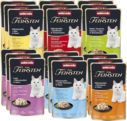  Vom Feinsten Filet Kreationen 18x 50g für Filets in delikater Sauce Katzennassfutter