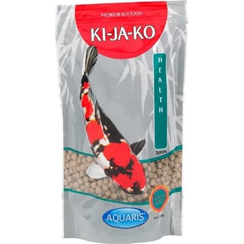 KI-JA-KO Health Schwimmendes Koi Futter 3 kg 3 mm. Ganzjahresfutter für Junge Koi bis zu Einer Größe von 15 cm. Hochwertiger Proteingehalt leicht verdaulich mit Weizenkeimen Actigen.