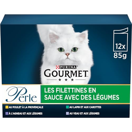 Gourmet Perle Katzenfutter Mahlzeiten für erwachsene Katzen 4 x 85 g Größe Geschmack wählbar 12 Stück 48 Frischebeutel