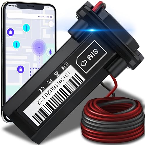 Retoo GPS-Tracker für Auto Motorrad Roller mit SMS Wasserdichter Android iOS App Präzise Lokalisierung Alarme 180mAh Batterie