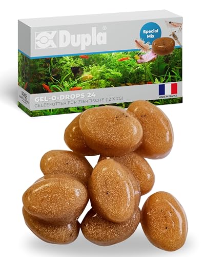 Dupla Gel-O-Drops Special Mix I 12 x 2 g I Geleefischfutter mit 50% Artemia 25% Mysis und 25% Krill I leicht dosierbares Zierfischfutter I nährstoffreiches Aquarienfutter I ungekühlt aufbewahrbar
