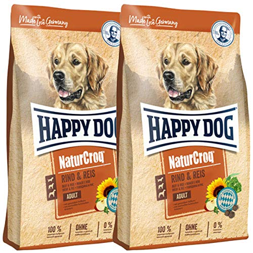 Happy Dog 2 x 15 kg NaturCroq Adult Rind Reis