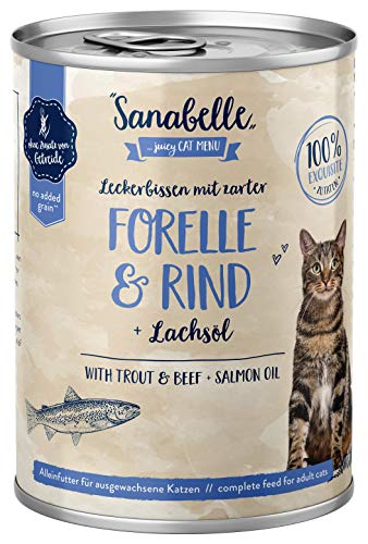 Sanabelle Nassfutter Leckerbissen mit Forelle Rind 6 x 400 g 2.4 kg