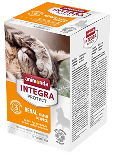  INTEGRA PROTECT nass Renal Nieren Mix 6x 100g vom Tierarzt empfohlen bei Niereninsuffizienz Veterinären entwickeltes Diätalleinfutter für erwachsene
