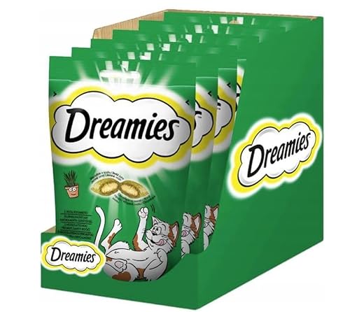 Dreamies Katzensnacks Katzenleckerlis Catnip mit Katzenminze Geschmack 12x60g