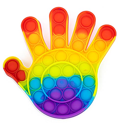 Bubble Pop Toy Push Pop Rainbow Hand