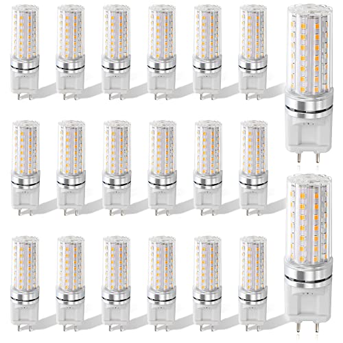 TPMAFF G12 LED Lampe 10W 1500LM G12-Bi-Pin-Sockellampe G12-Metallhalogenidlampe 100W Halogen-Ersatz G12 LED Warmweiß3000K Naturweiß4000K Kaltweiß6000K AC 85V-265V Nicht Dimmbar Glühlampe 20-Stück