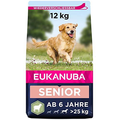 Eukanuba Hundefutter mit Lamm Reis für große Rassen - Trockenfutter für Senior Hunde 12 kg