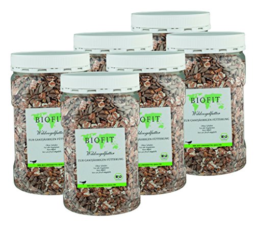 BIOPUR Bio Wildvogelfutter 6 x 350g