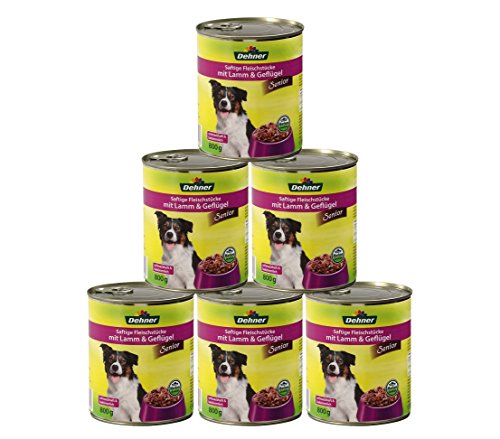 Dehner Hundefutter Senior Lamm und Geflügel 6 x 800 g 4.8 kg