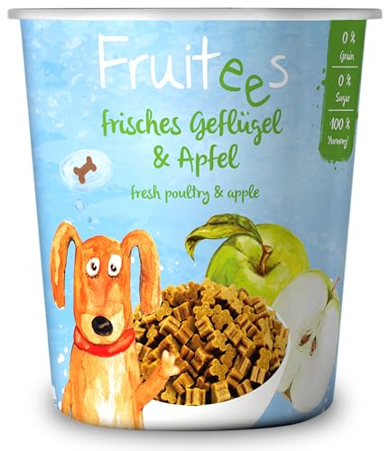 bosch Finest Snack Concept Fruitees frisches Geflügel Apfel ohne Getreide 4er Pack mit 4 x 200 g