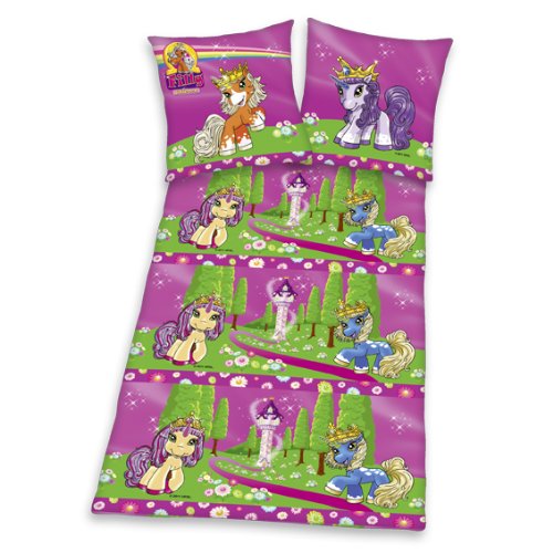 BETTWÄSCHE Kinderbettwäsche Filly World Microfaser 135/200 neu 