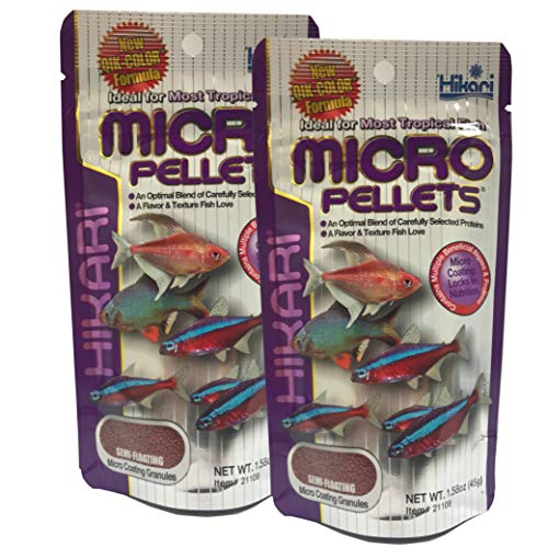 HIKARI Tropical Micro Pellets Fischfutter für tropische Fische 45 g 2 Stück