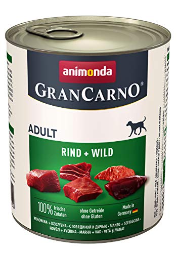 animonda Gran Carno adult Hundefutter Nassfutter für erwachsene Hunde Rind Wild 6 x 800 g