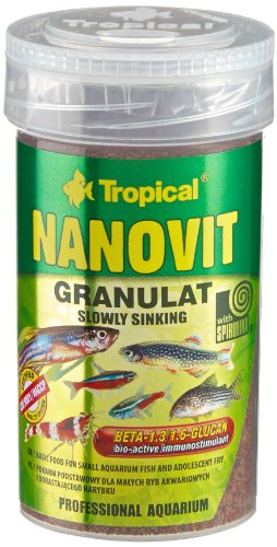 Tropical Nanovit Granulatfutter - winzige Granulatkörnchenzur Fütterung von kleinen Zierfischen 2er Pack 2 x 100 ml