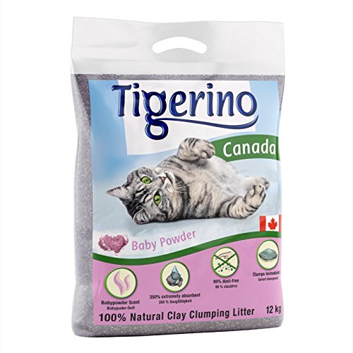 Tigerino Doppelpack Canada Katzenstreu Babypuder 2x12kg