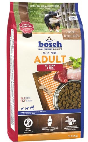 bosch HPC Adult mit Lamm Reis Hundetrockenfutter für ausgewachsene Hunde aller Rassen 1 x 15 kg