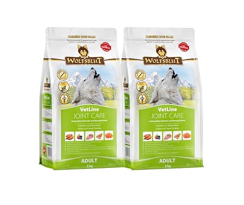 Wolfsblut Vetline Hundefutter Sparbundle Sparpaket 2 x 2kg Joint Care