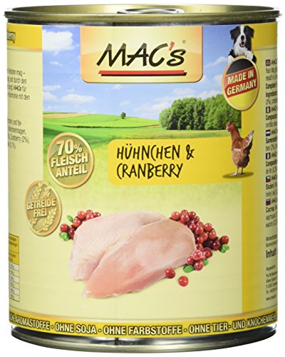 MAC s Hühnchen Cranberry 6er Pack 6 x 800 g