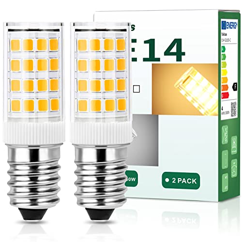 2x E14 6W LED Glühbirne 2er Pack Kaltweiß 6000K 480 Lumen Ersetzt 40W Glühlampe Leuchtmiitel Energiesparlampe 