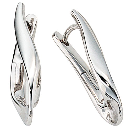 Jobo Damen-Creolen aus 8 Karat 333 Weißgold