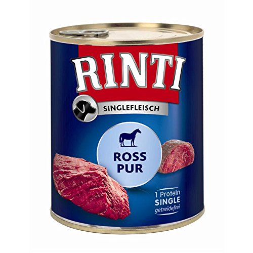 Rinti Singlefleisch Ross Pur 800g - Sie erhalten 6 Packung en Packungsinhalt 0 8 Kg