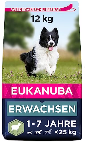 Eukanuba Hundefutter mit Lamm Reis fÃ¼r kleine und mittelgroÃŸe Rassen - Trockenfutter fÃ¼r ausgewachsene Hunde 12 kg