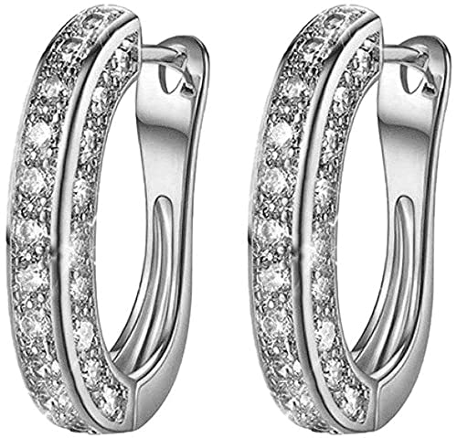 Damen Luxus Shinning Rostfrei Glänzende Runde Ohrpiercing Durable Design