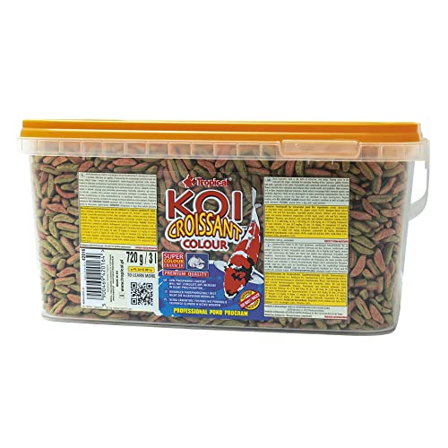 Tropical KOI Croissant Colour 3L 720g - Mehrkomponenten-Teichfutter in Form von attraktiven zweifarbigen schwimmenden Sticks in Croissant-Form für KOI Karpfen