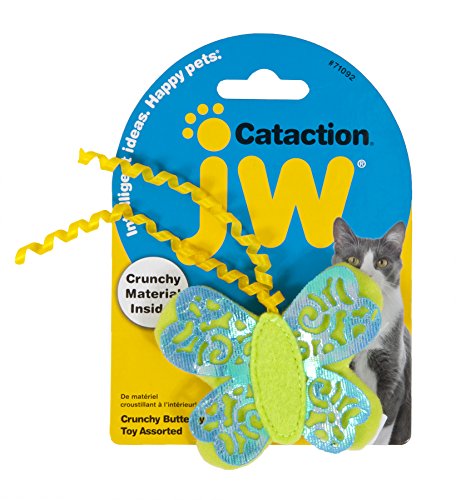 JW JW0471092 Cataction Crunchy Butterfly Katzenminze jagen und verfolgen