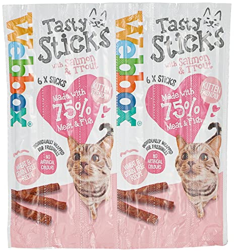 Webbox Katzen Leckerli - Lachs Forelle 30 Gramm 6 Stück