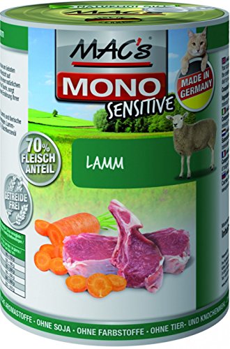 MACs Mono Sensitive Lamm 6 x 400 g