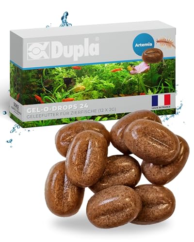 Dupla Gel-O-Drops Artemia I 12 x 2 g I Geleefischfutter mit ausgewachsenen Artemien I leicht dosierbares Zierfischfutter I nährstoffreiches Aquarienfutter I ungekühlt aufbewahrbar