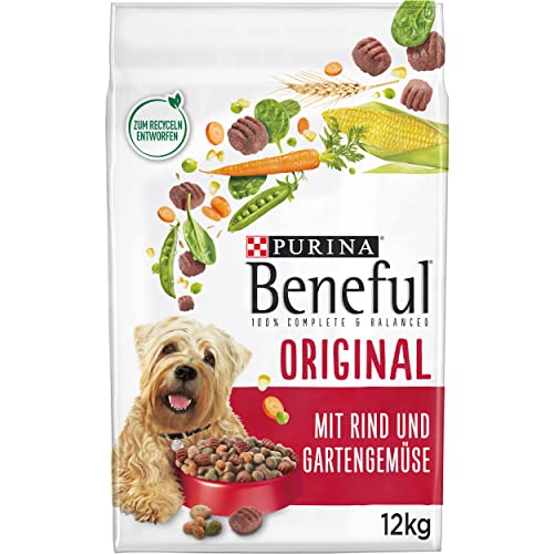 Beneful Original Hundefutter trocken mit Rind und Gartengemüse 1er Pack 1 x 12kg