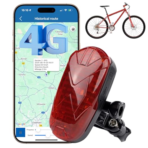 Winnes Fahrrad Verdeckte Fahrradlicht SOS 1800mAh 180 Historische Routen Playback.Geo Fence IOS Android SMS Web Für Fahrrad Ebike Klappräder