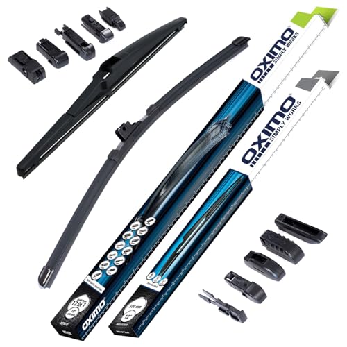OXIMO SIMPLY WORKS Front und Heckscheibenwischer für Toyota Yaris 3 III XP13 ab 08.2011 Schrägheck 2er Set Wischerblätter - links 700 mm hinten 300 mm