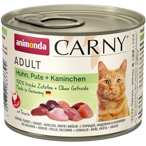 Animonda Cat Carny Adult Huhn Pute Kaninchen 6 x 200g