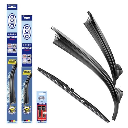 alca Scheibenwischer mit Heckwischer passend für VOLVO XC90 I 08.2004-07.2006 SUPER FLAT Flachbalkenwischer