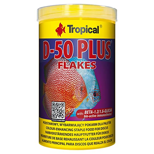 Tropical D-50 Plus Flockenfutter 1er Pack 1 x 1 l