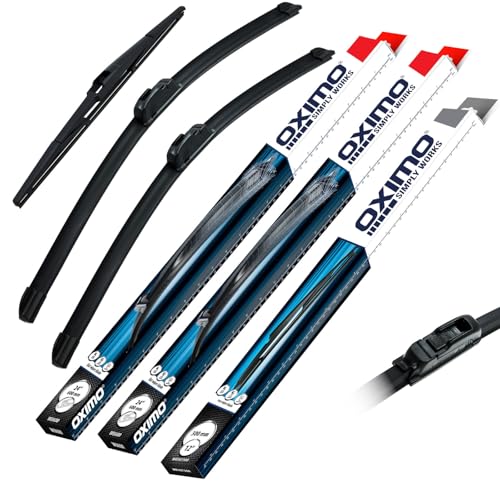 OXIMO SIMPLY WORKS Front und Heckscheibenwischer für Hyundai Tucson III TL ab 06.2015 SUV 3er Set Wischerblätter - links 650 mm rechts 400 mm hinten 350 mm
