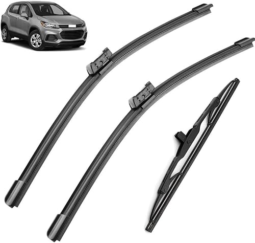 Scheibenwischer-Set für Opel Mokka 2014-2019 26in 14in 10in Front Heck Wischerblätter Hochwertige Ersatz-Wischblätter für Windschutzscheibe
