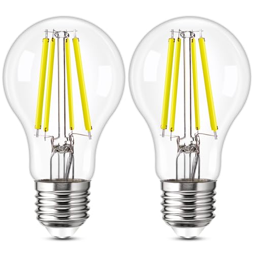 Genixgreen E27 LED Glühbirne A60 4W Glühbirne 60W 850 Lumen Classic A Energieeffizienz Edison LED Glühbirnen 5000K Tageslichtweiß Energiesparlampe LED Glühbirne für Kronleuchter 2Pack