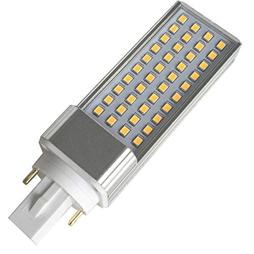 NKJH Maislampe Dimmbare LED-Stecker Licht G23 G24 6W CRI8012V Quer Gurtabdeckung CERROHS LED-Stecker Lampe Mais Size Warm White 3000K