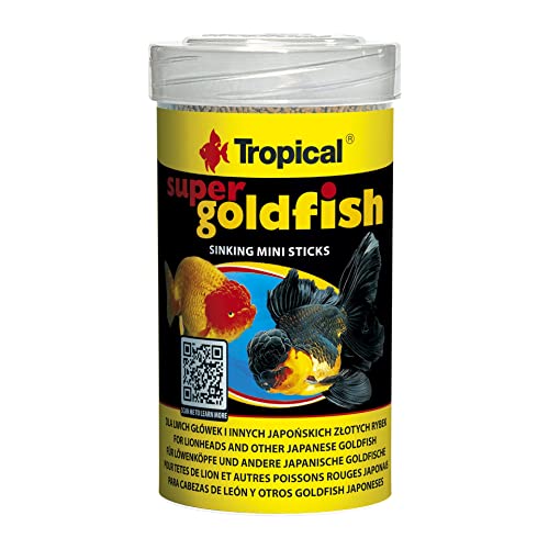 Tropical Super Goldfish Mini Sticks Hauptfutter für Löwenköpfe und andere Goldfische 60G 100 ml
