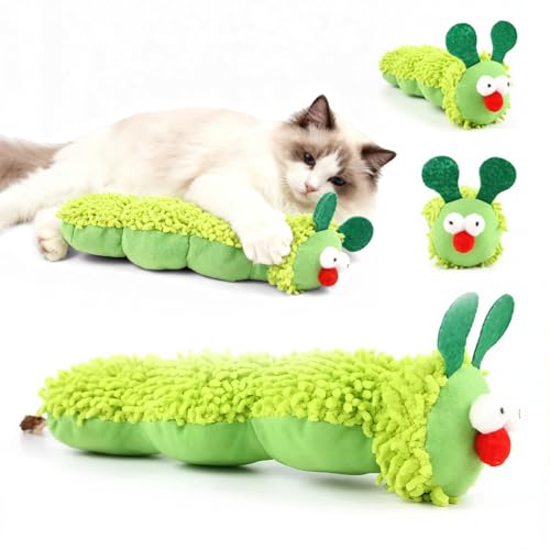 SGZIOO 3 Stück Katzenminze Spielzeug Interaktives Katzenspielzeug mit Katzenminze Katzenspielzeug Selbstbeschäftigung mit Katzenminze Hilft bei der Zahnpflege von Katzen und Stress Abbauen Bissfest