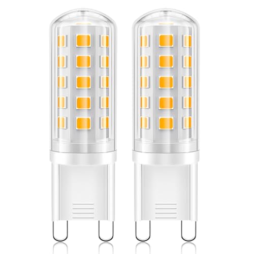 YzzYzz G9 LED Lampe Warmweiß - G9 LED 2700K 3W entspricht 40W Halogenlampe Glühbirne 410 Lumen Kein Flackern Lampen 360 Abstrahlwinkel Nicht Dimmbar Leuchtmittel 2er Pack