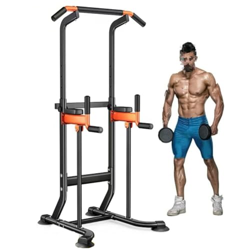 LYDBMYT Power Tower Klimmzug- Dip-Station multifunktionales Heim-Fitnessstudio Krafttraining Fitnessgerät für das Krafttraining zu Hause einstellbare Höhe