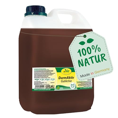 cdVet Naturprodukte DarmAktiv Hund Katze 5 Liter - Hund Katze - Ergänzungsfuttermittel - Unterstützung der Darmflora - fördert die Verdauung - stärkt das Immunsystem - Verdauungsprobleme